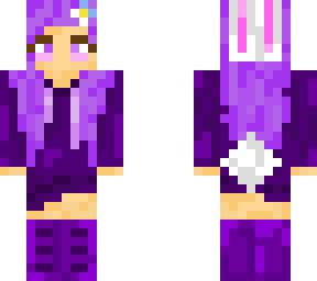 purple girl but bunny