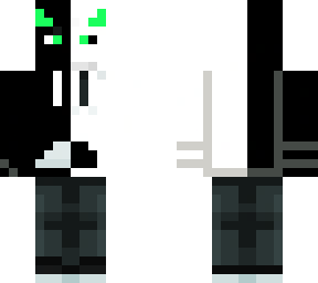 black and white masked hoodie