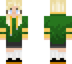 green hoodie