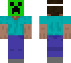 steve with creeper mask