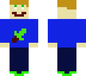 swordsman boy green sword blue troso
