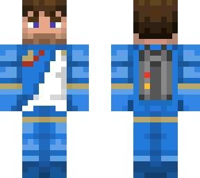 blue futuron lego space man (no helmet)