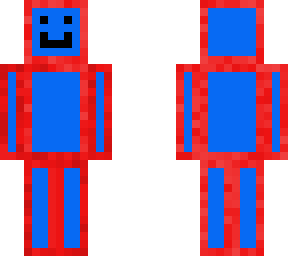 blue w red outline