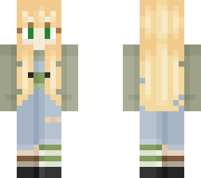 cute frog girl creddit to the person that made the overalls :)