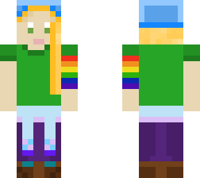 girl with green shirt