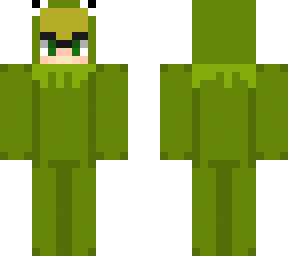 green guy in a suit