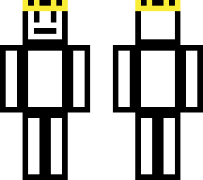 white outline crown dude