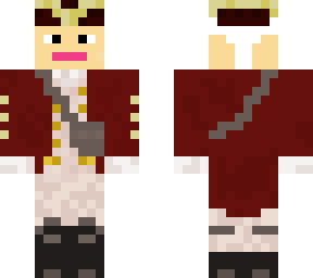 a red coat