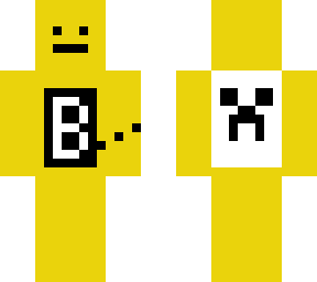 b word skin with creeper face