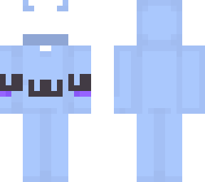 blue uwu onesie template