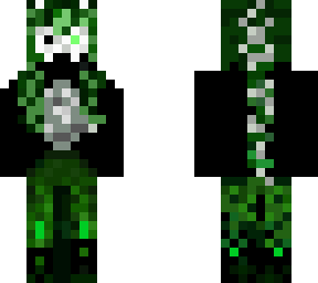 green skeleton girl