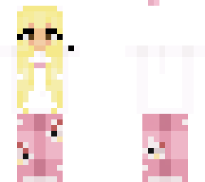 hello kitty pajamas! - blonde girl