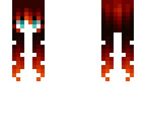 female hb - dragon scale redhead ombre pigtails