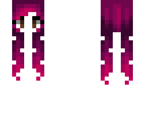 female hb - flower magenta fade pigtails