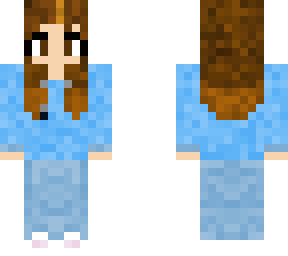 girl with blue sweather