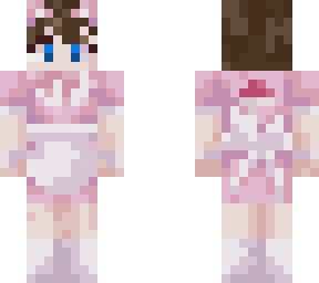maid dress me w/ brown hair instead of black