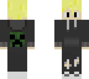 blonde black creeper sweatshirt black ripped jeans
