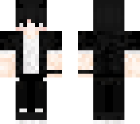 boy in black clothes