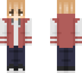 boy whit red jacket | Minecraft Skin