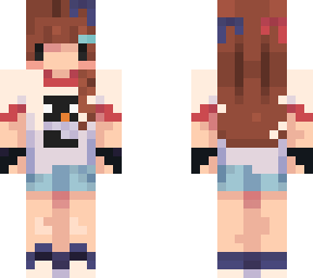 far black eyes with brown hair