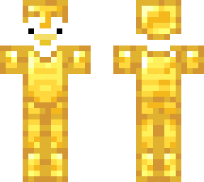 goose with gold armor