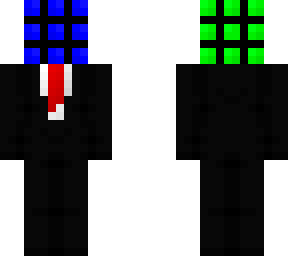 rubix cube in a suit