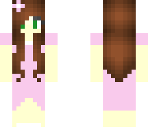 tina in a pink dress