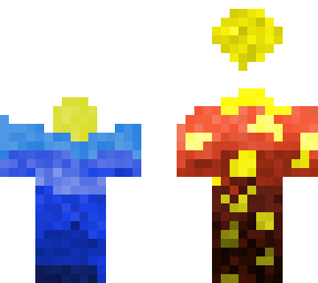 water and lava