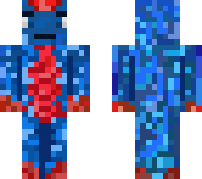 blue human-dragon