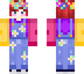 overalls-flower crown