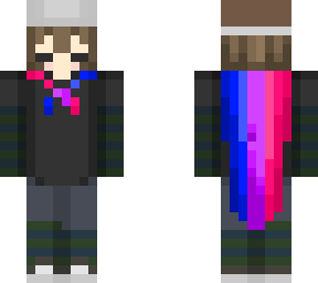 main with bi flag cape