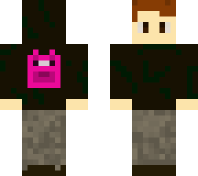 pig hoodie (hood up)
