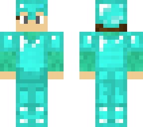 boy with diamond armor