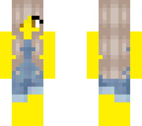 female - overalls - blonde hair