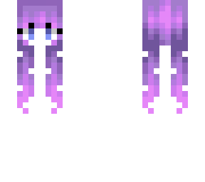 female hb - fairytail purple ombre pink pigtails