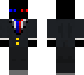 very good enderman in a suit