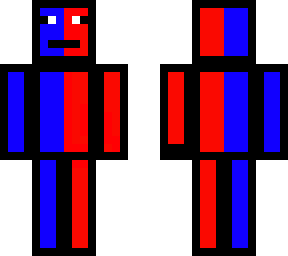 blue and red