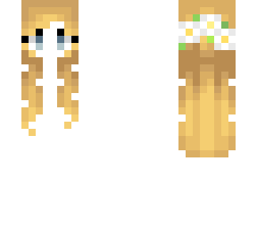 female hb - long golden yellow & daisy white