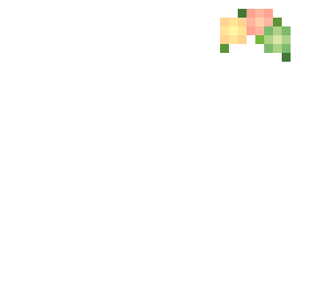 ob - pastel yellow pink & green flower crown