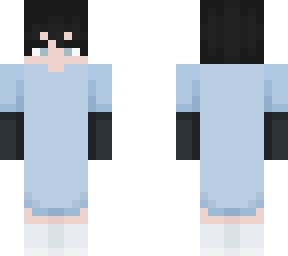 cute long blue shirt