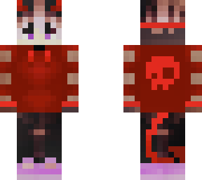 demon hoodie girl