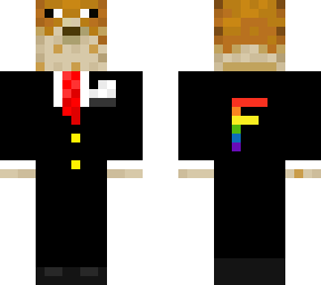 this skin is not mine i just added an f in the back