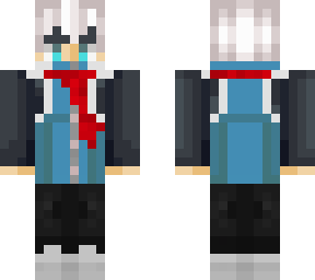 white haired man