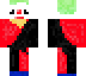 clown black and red, joker