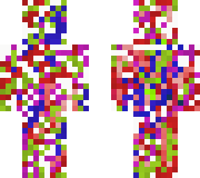 colourful spread man