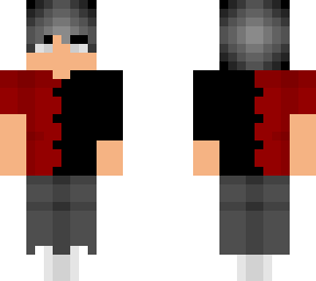 male - red n black shirt