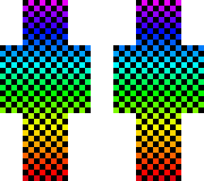 rainbow with chekers