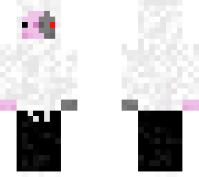 axolotl cyborg in hoodie