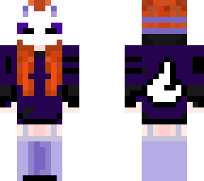 mask girl purple