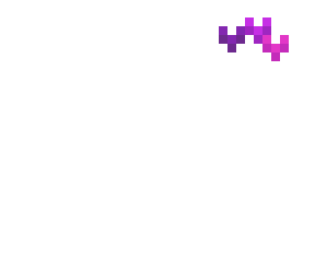 ob - 3 shades of magenta heart crown
